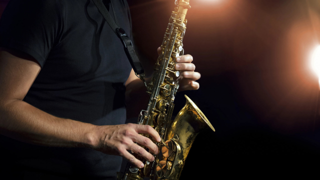 Titelmotiv Saxophonklänge "Musikalische Reise durch die Musikgeschichte"