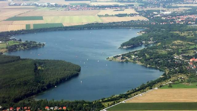 Kulkwitzer See Luftaufnahme vom Kulkwitzer See